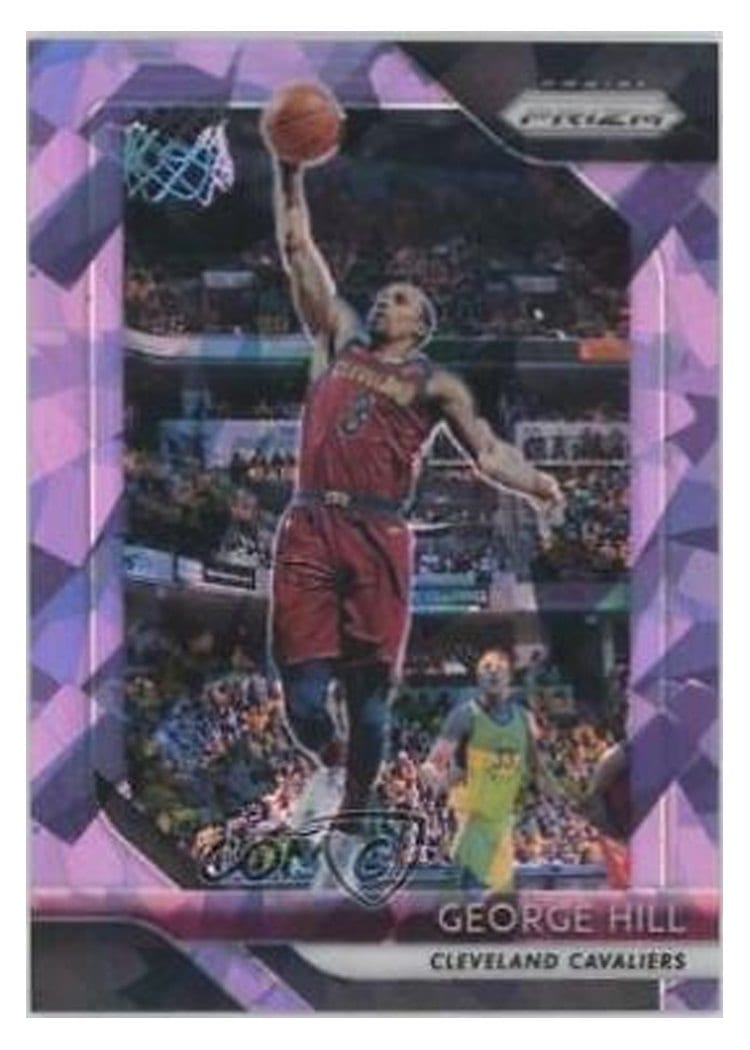 2018-19 Panini Prizm Base Set George Hill Purple Ice Prizm #160 card