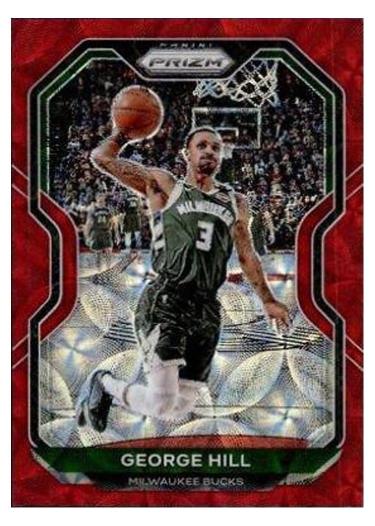 2020-21 Panini Prizm Base Set George Hill Choice Red Prizm #85 card