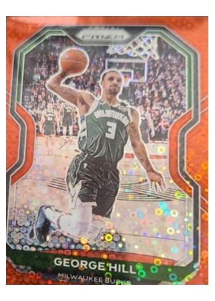 2020-21 Panini Prizm Base Set George Hill Fast Break Red Prizm #85 card