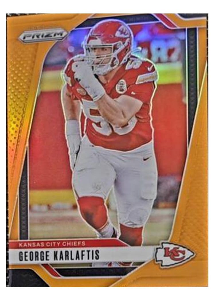2024 Panini Prizm Base Set George Karlaftis Orange #142 card