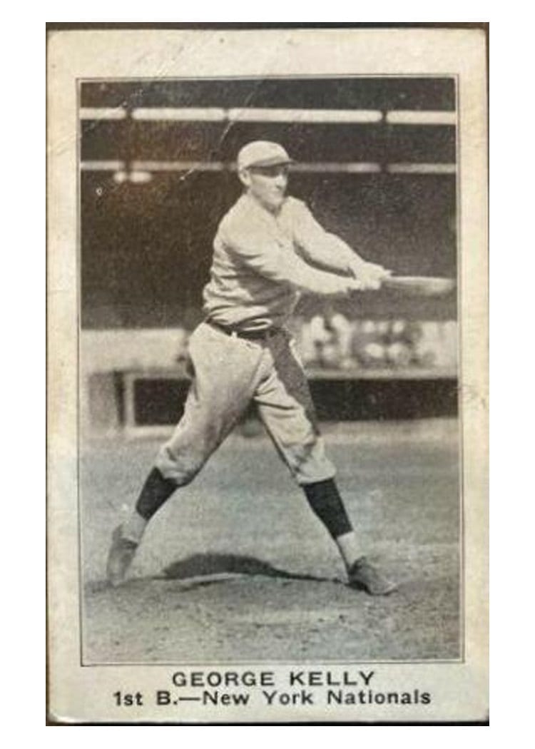 1921 E121 American Caramel Series of 80 George Kelly card