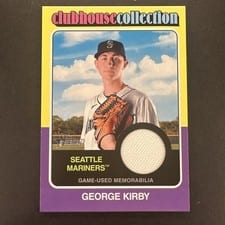2024 Topps Heritage Clubhouse Collection Relic George Kirby #CCR-GK card