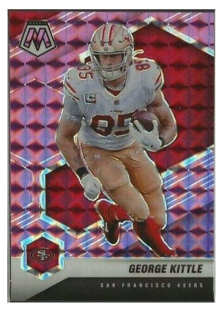 2021 Panini Mosaic Base Set George Kittle #176 card