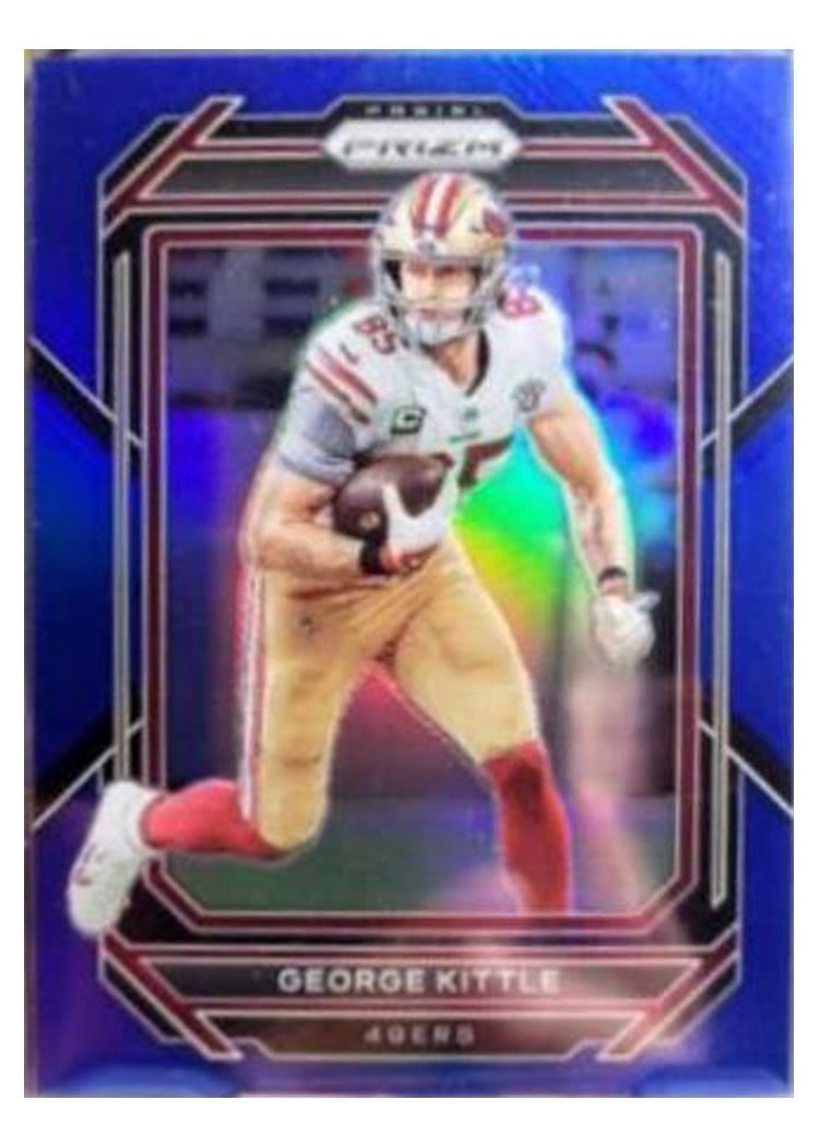 2022 Panini Prizm Base Set George Kittle Blue #267 card