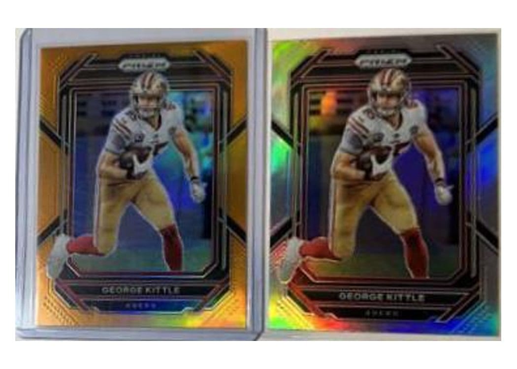 2022 Panini Prizm Base Set George Kittle Orange #267 card