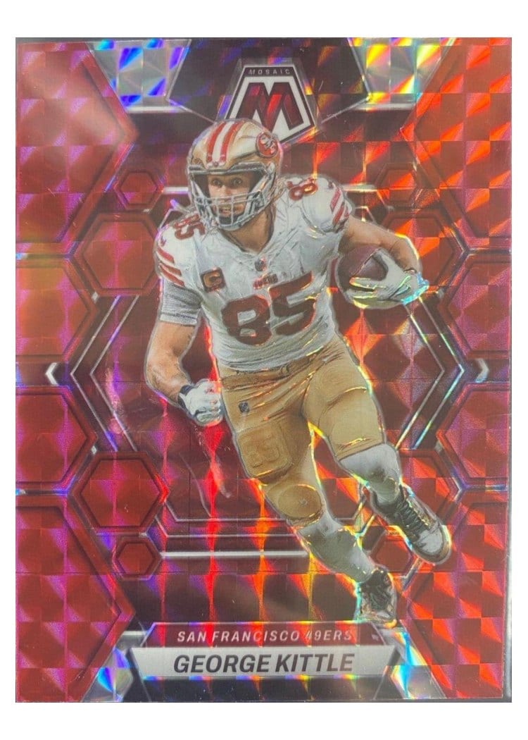 2023 Panini Mosaic Base Set George Kittle #214 card
