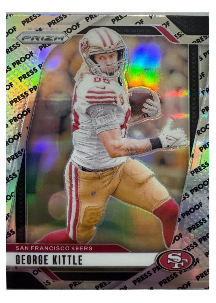 2024 Panini Prizm Base Set George Kittle Press Proof #253 card