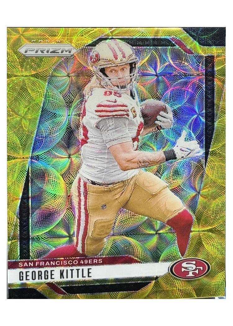 2024 Panini Prizm Base Set George Kittle Choice Gold #253 card