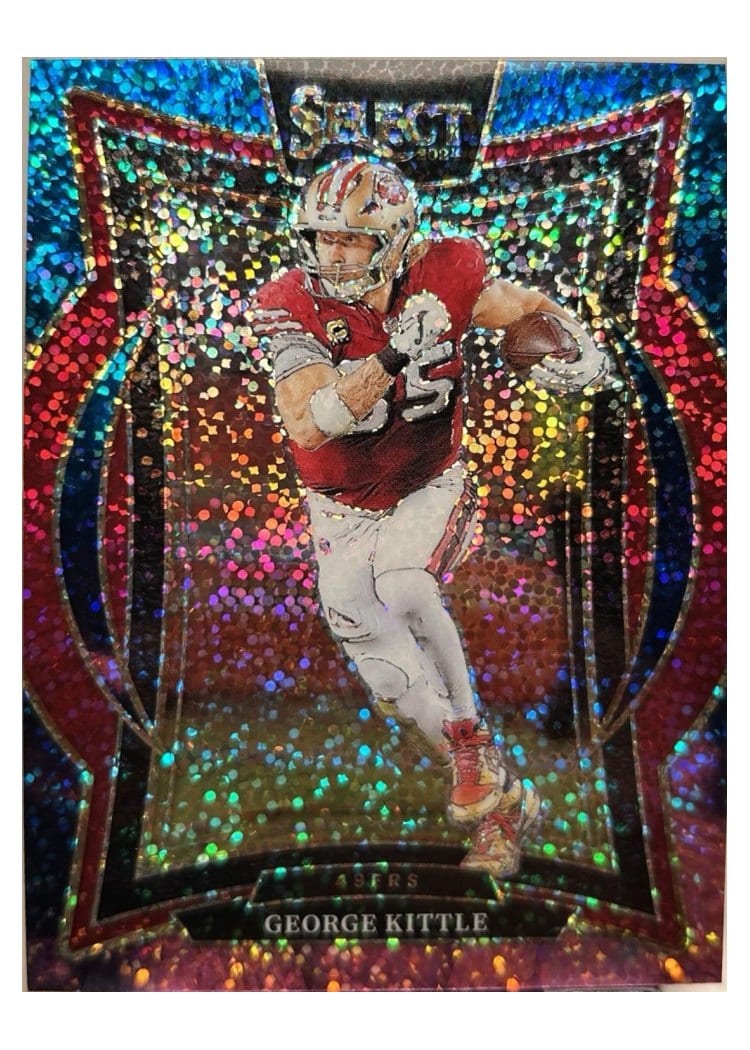 2024 Panini Select Base Set George Kittle Cosmic Prizm #58 card