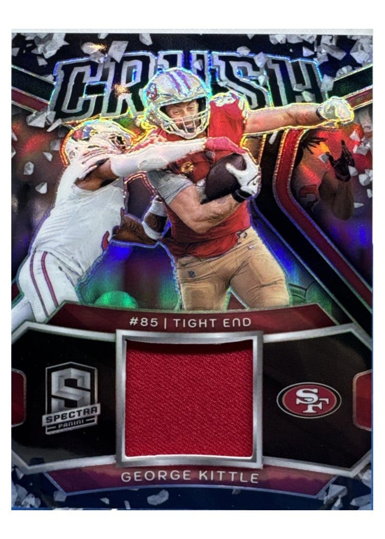 2024 Panini Spectra Crush Relics George Kittle #CRU-GKE card