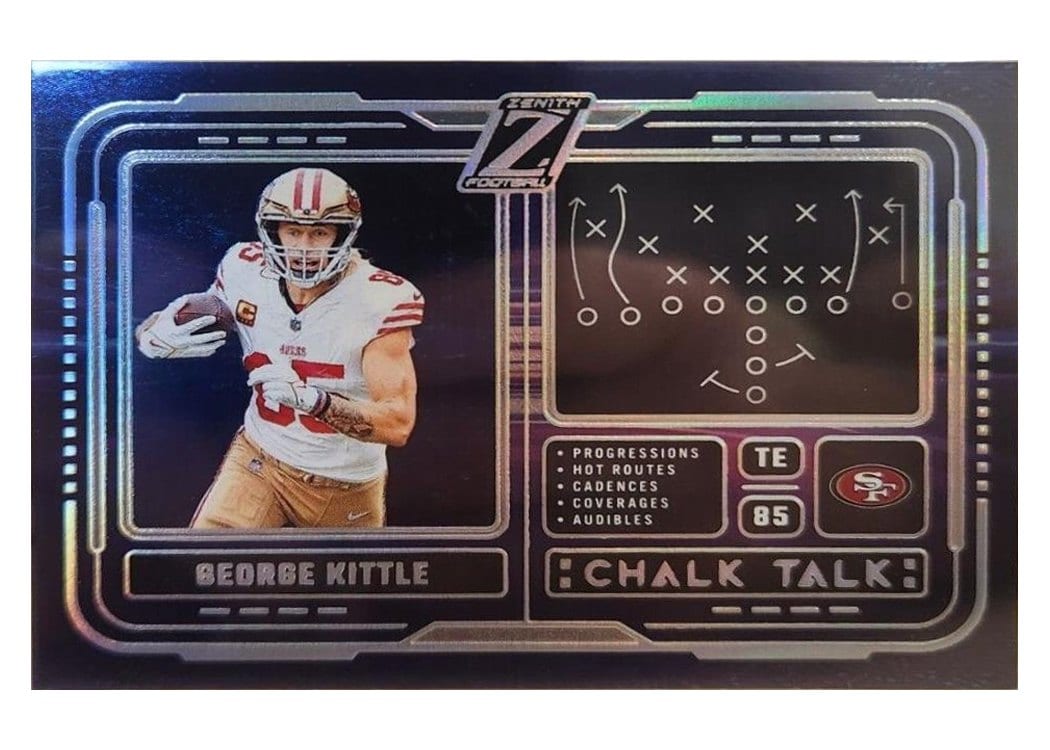 2024 Panini Zenith Chalk Talk George Kittle #25 card
