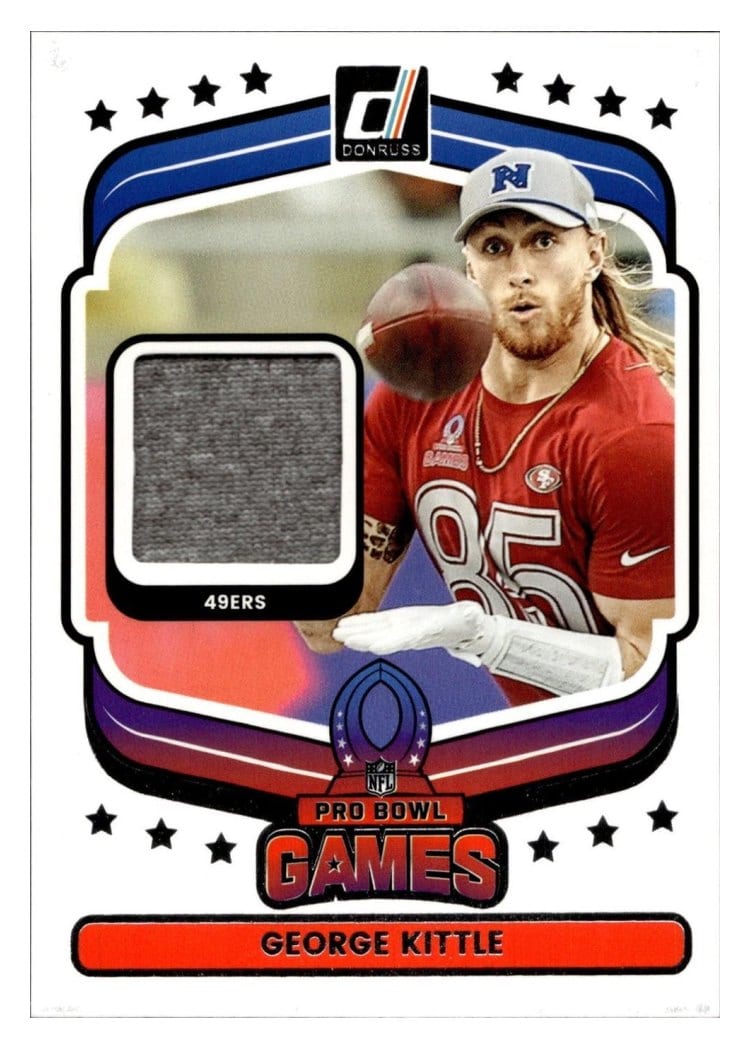 2025 Donruss Pro Bowl Materials George Kittle #13 card