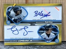 2024 Topps Pro Debut Pro Debut Dual Autographs George Lombard Jr. / Brando Mayea #PDDA-ML card