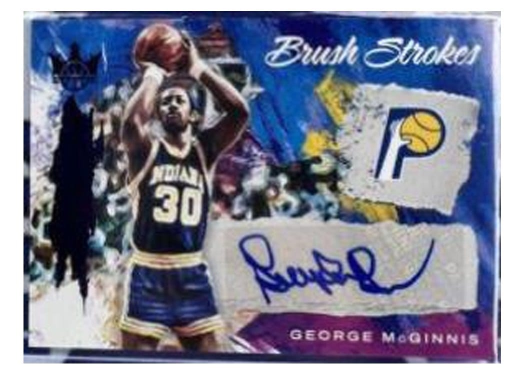2022-23 Panini Court Kings Brush Strokes George McGinnis #BR-GMG card