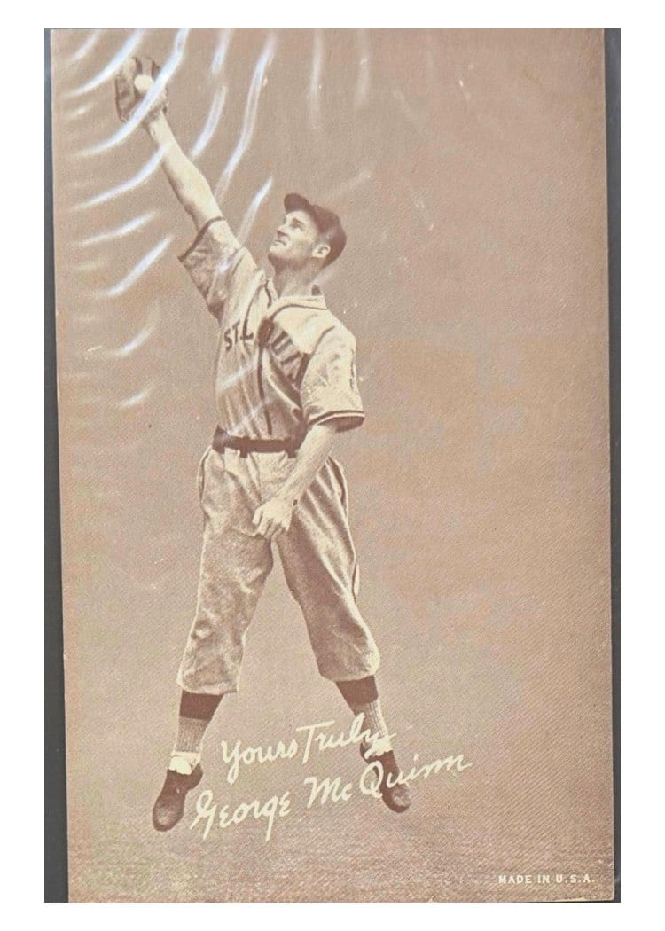 1939 Exhibits Salutation George McQuinn card