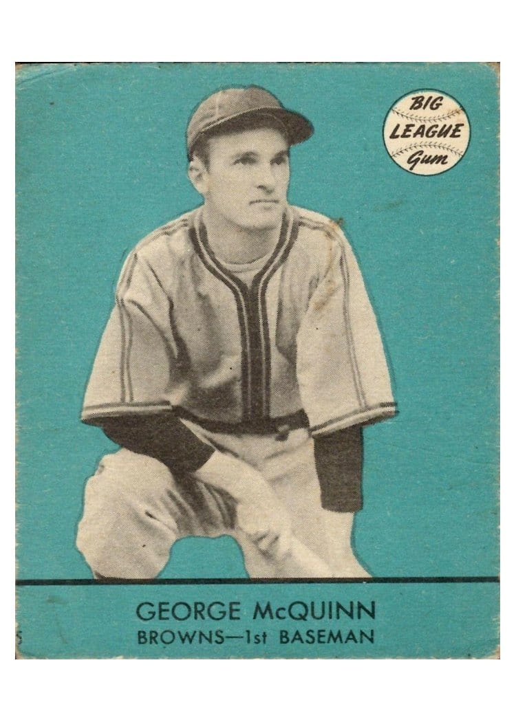 1941 Goudey George McQuinn #5 card