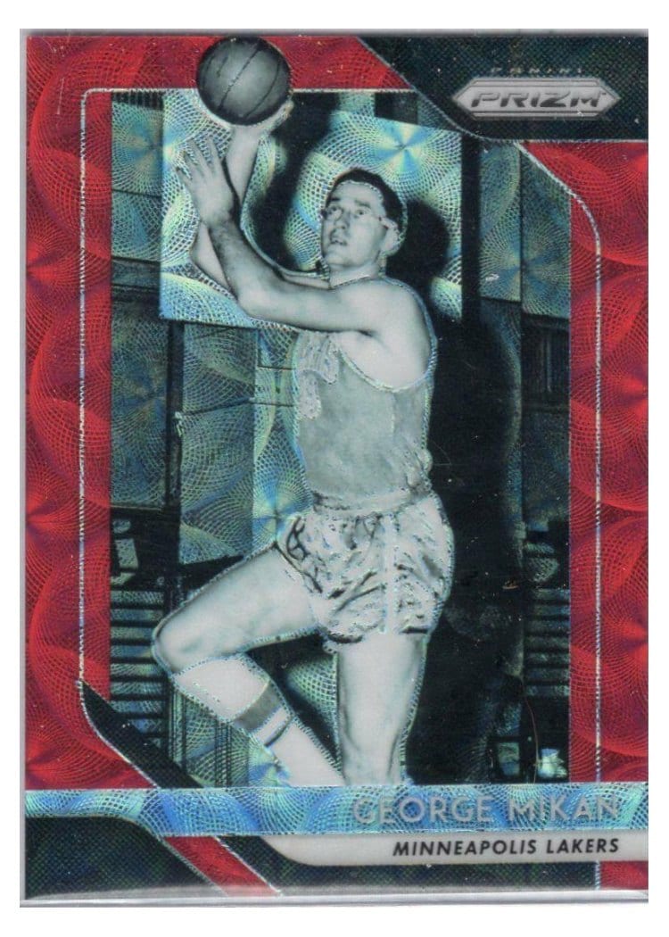 2018-19 Panini Prizm Base Set George Mikan Red Choice Prizm #285 card