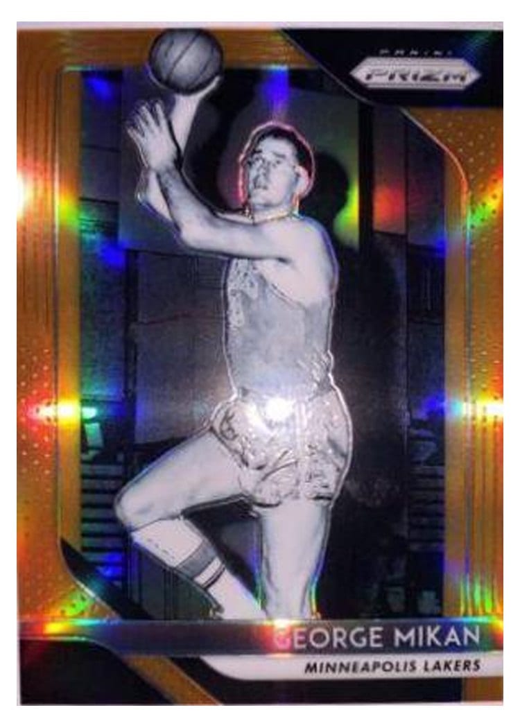 2018-19 Panini Prizm Base Set George Mikan Orange Prizm #285 card