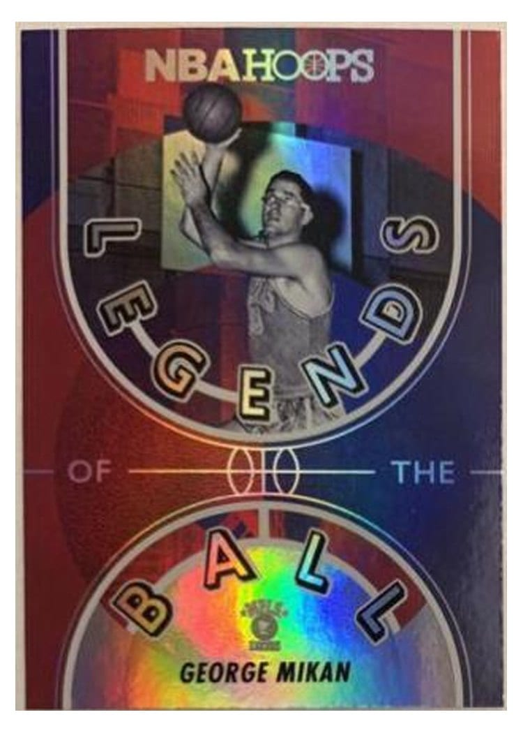2021-22 Hoops Legends of the Ball George Mikan #8 card