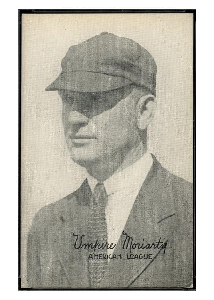 1922 Exhibits George Moriarty card