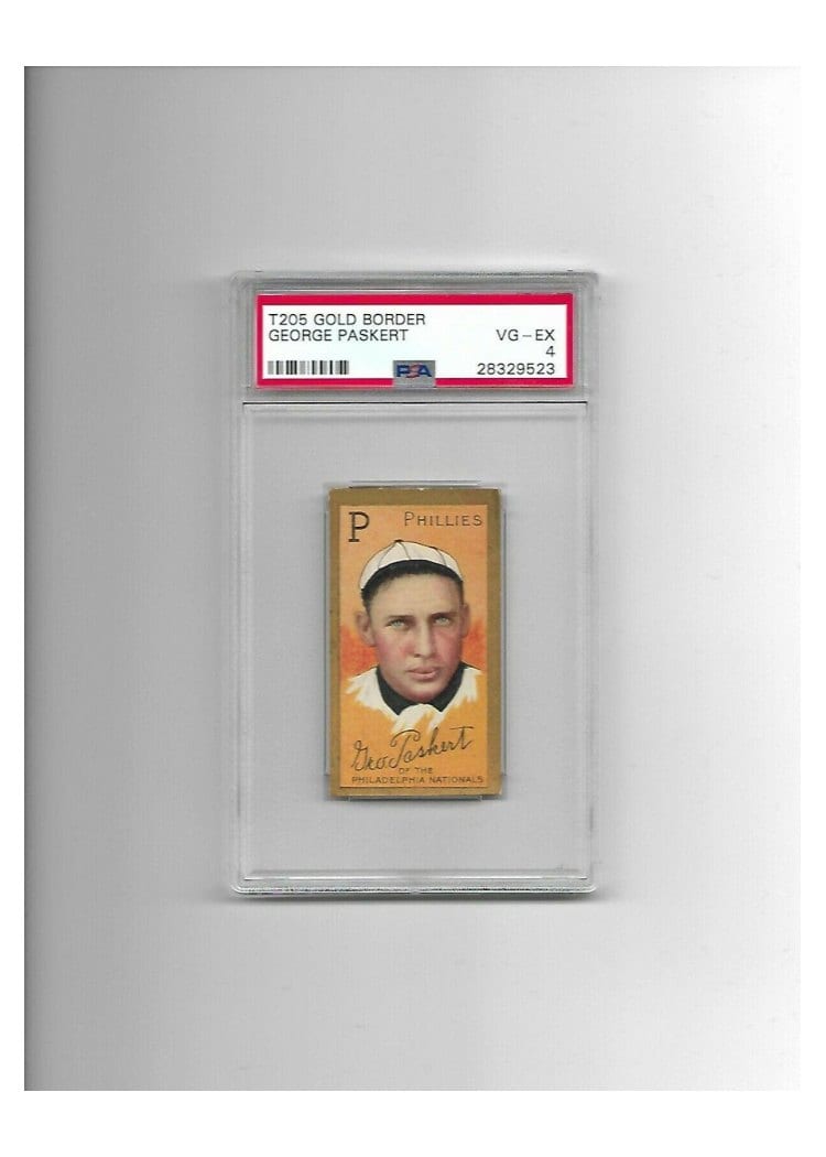1911 T205 Gold Border George Paskert card
