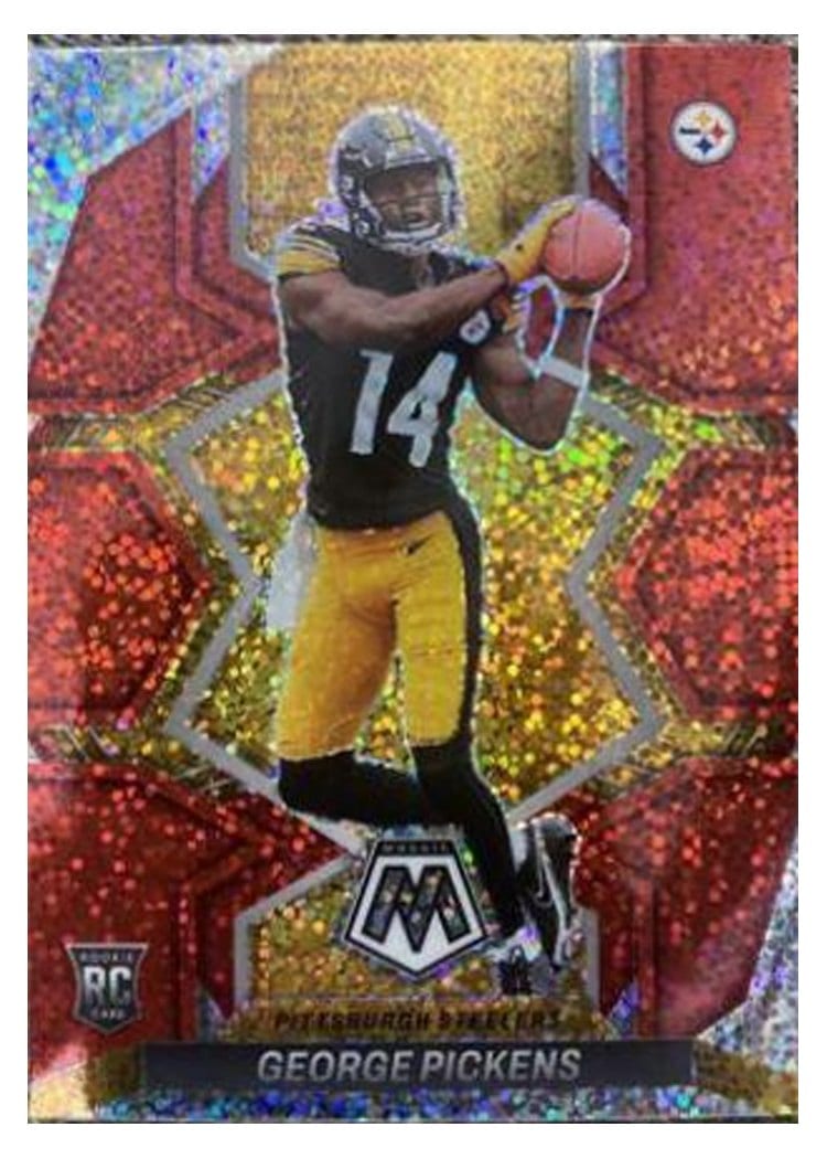 2022 Panini Mosaic George Pickens Red Sparkle #318 card