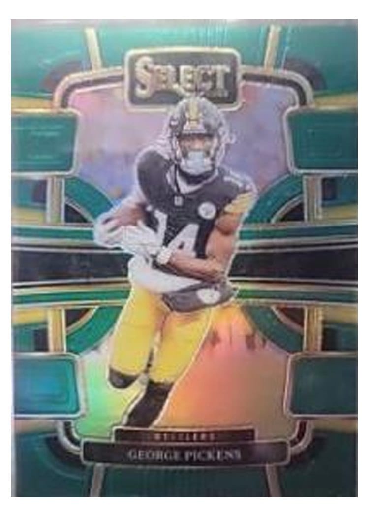 2023 Panini Select Base Set George Pickens Green Prizm #83 card