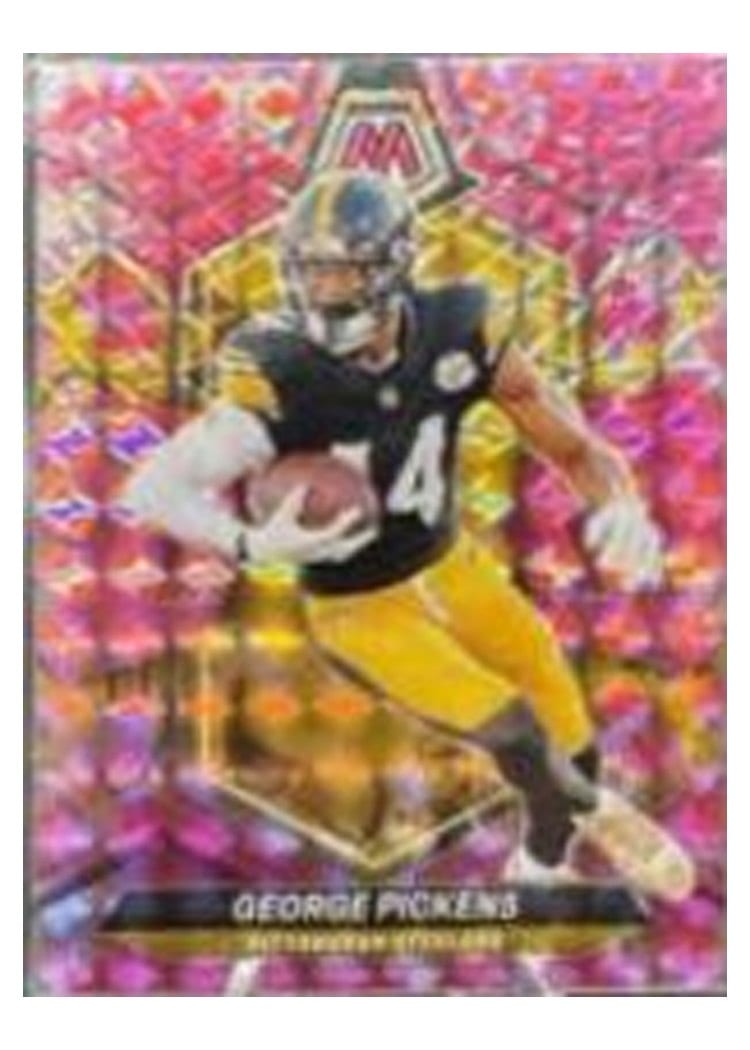 2024 Panini Mosaic Base Set George Pickens Camo Pink #186 card