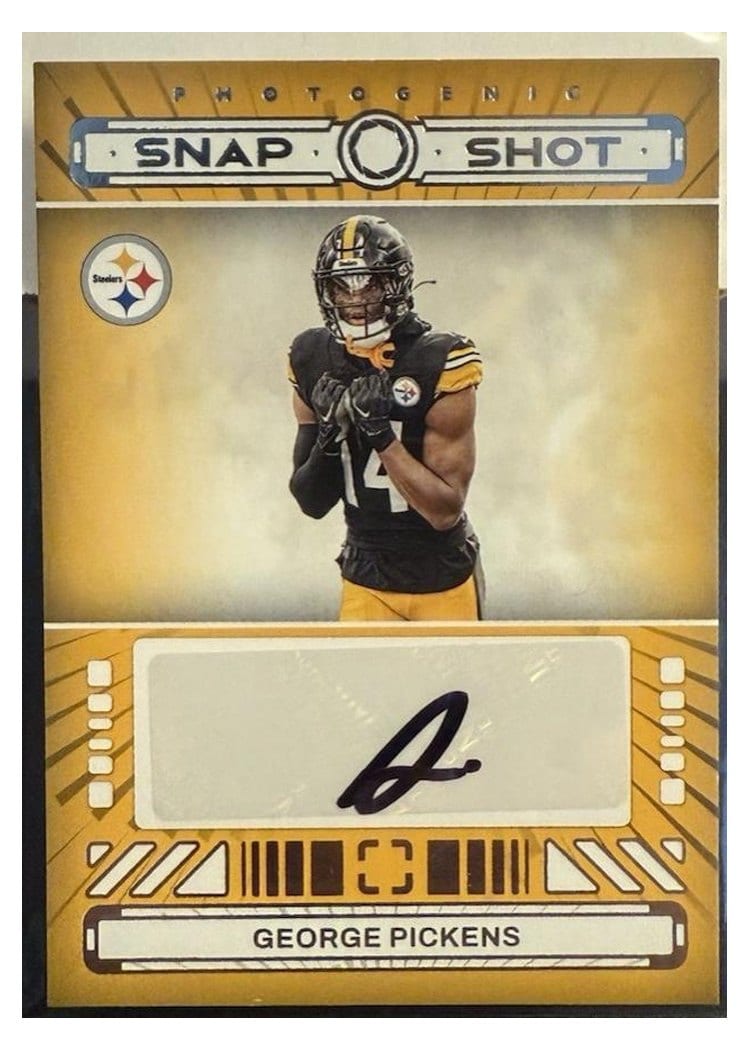 2024 Panini Photogenic Snapshots Autographs George Pickens #FTC-TRO card