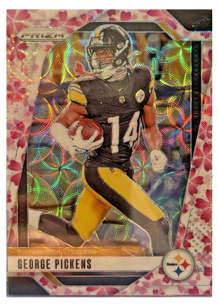 2024 Panini Prizm Base Set George Pickens Choice Cherry Blossom #243 card