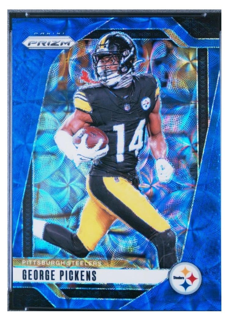2024 Panini Prizm Base Set George Pickens Choice Blue #243 card