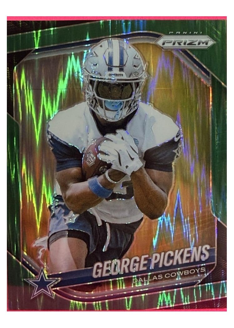 2025 Panini Prizm Base Set George Pickens Green Wave #71 card