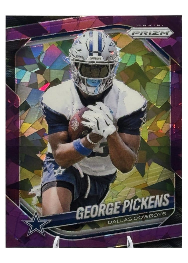 2025 Panini Prizm Base Set George Pickens Purple Ice #71 card