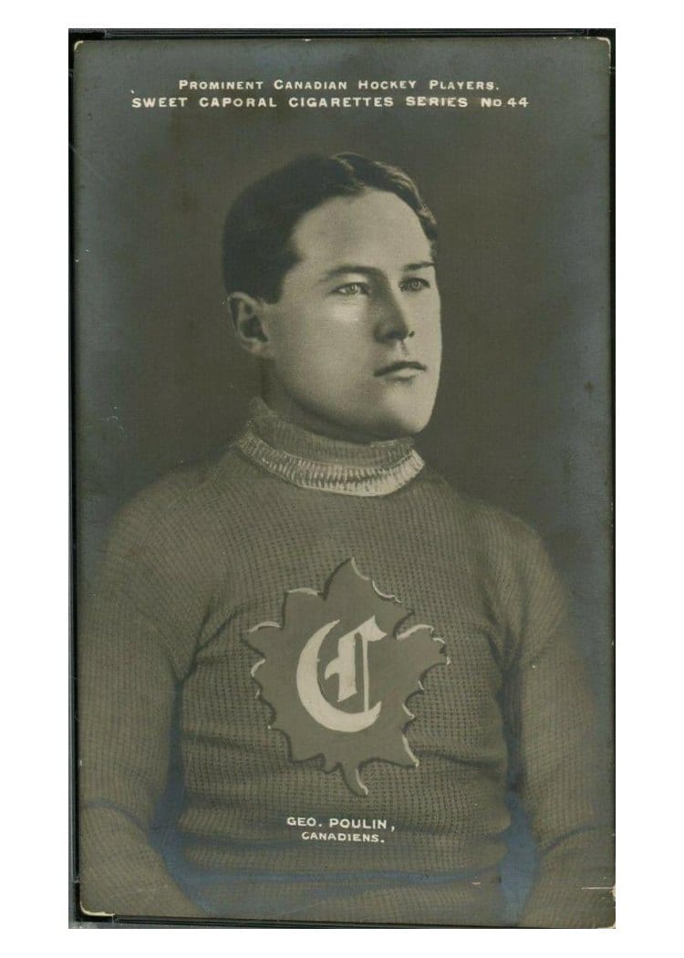 1910 Sweet Caporal George Poulin #44 card