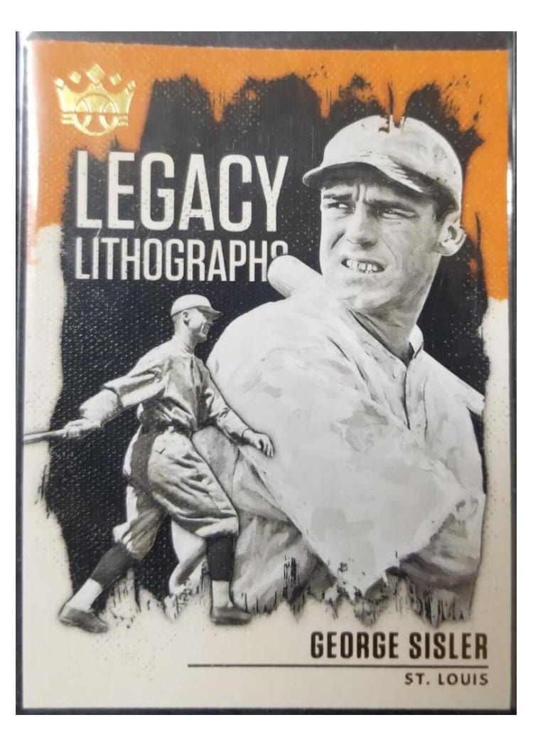 2021 Panini Diamond Kings Legacy Lithographs George Sisler #LL-15 card