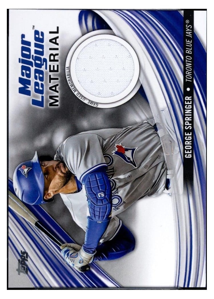 2024 Topps Major League Material Relics (Series 1) George Springer #MLM-GS card