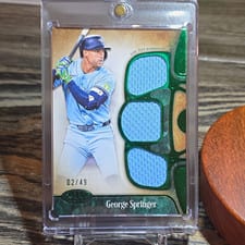 2026 Topps Tier One Tier One Relics George Springer #T1R-GS card