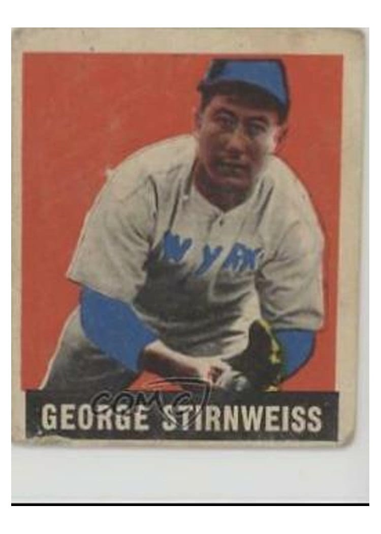 1948 Leaf George Stirnweiss #95 card