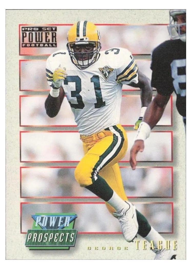 1993 Pro Set Power Update Prospects George Teague #PP38 card