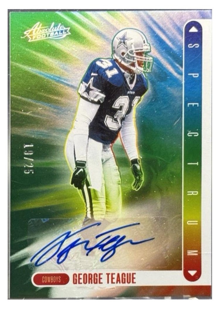 2024 Panini Absolute Spectrum Signatures George Teague #SS-GTE card