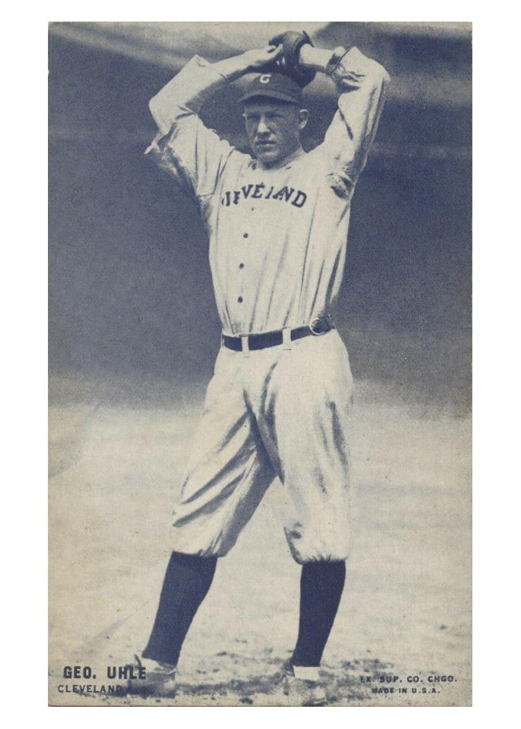 1928 Exhibits George Uhle card