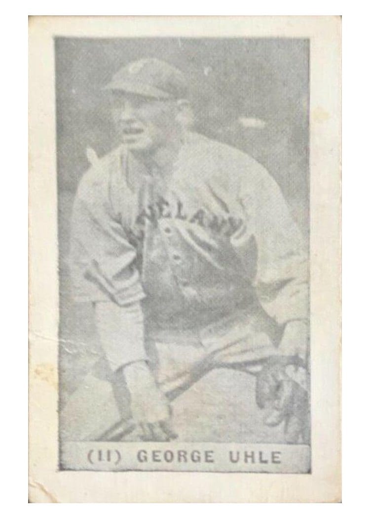 1928 Yuengling's Ice Cream George Uhle #11 card