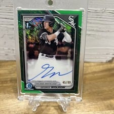 2024 Bowman Chrome Prospects Autograph George Wolkow #CPA-GWO card