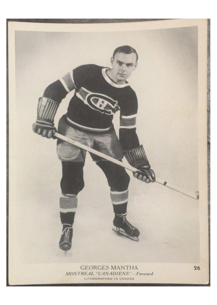 1939 O-Pee-Chee V301-1 Georges Mantha #26 card