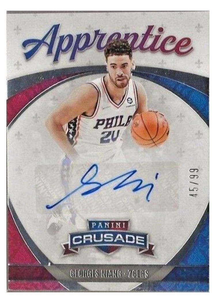 2021-22 Panini Chronicles Apprentice Signatures Georges Niang #APP-GNI card