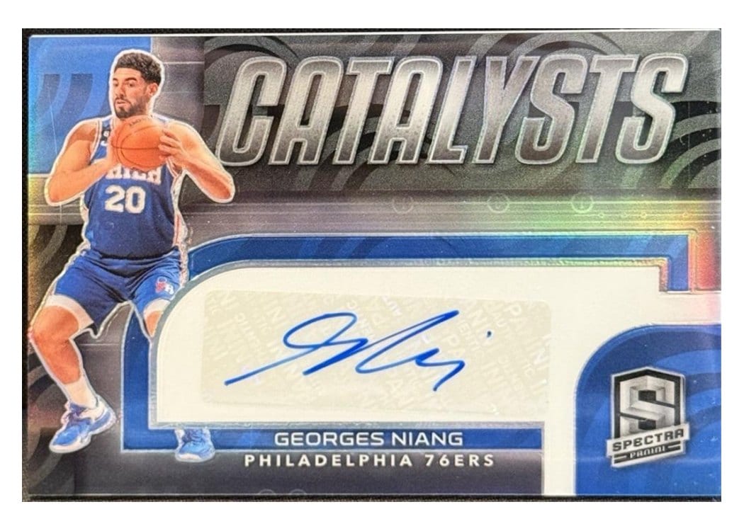 2022-23 Panini Spectra Catalysts Signatures Georges Niang #CSA-GNI card