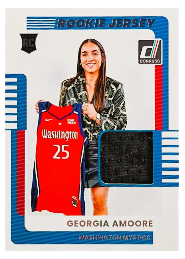2025-26 Donruss WNBA Rookie Jersey Georgia Amoore #1 card