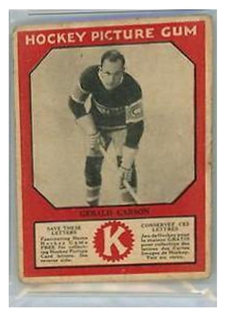1933 V252 Canadian Gum Gerald Carson card