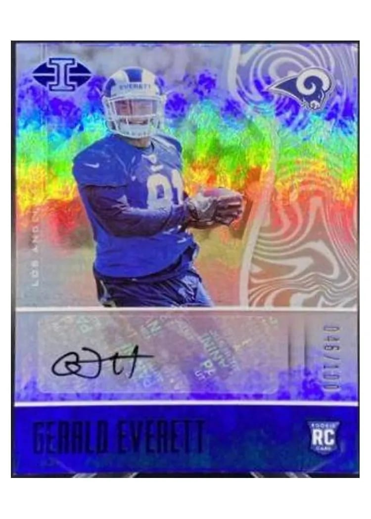 2017 Panini Illusions Gerald Everett Autograph Blue #183 card
