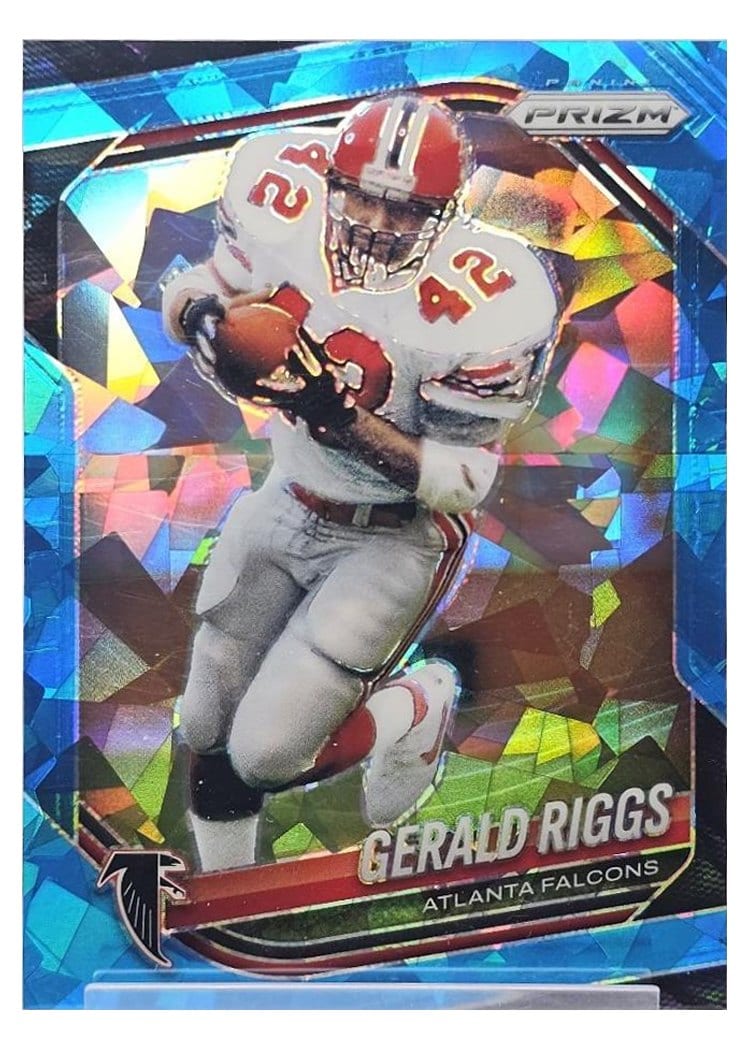 2025 Panini Prizm Base Set Gerald Riggs Blue Ice #117 card